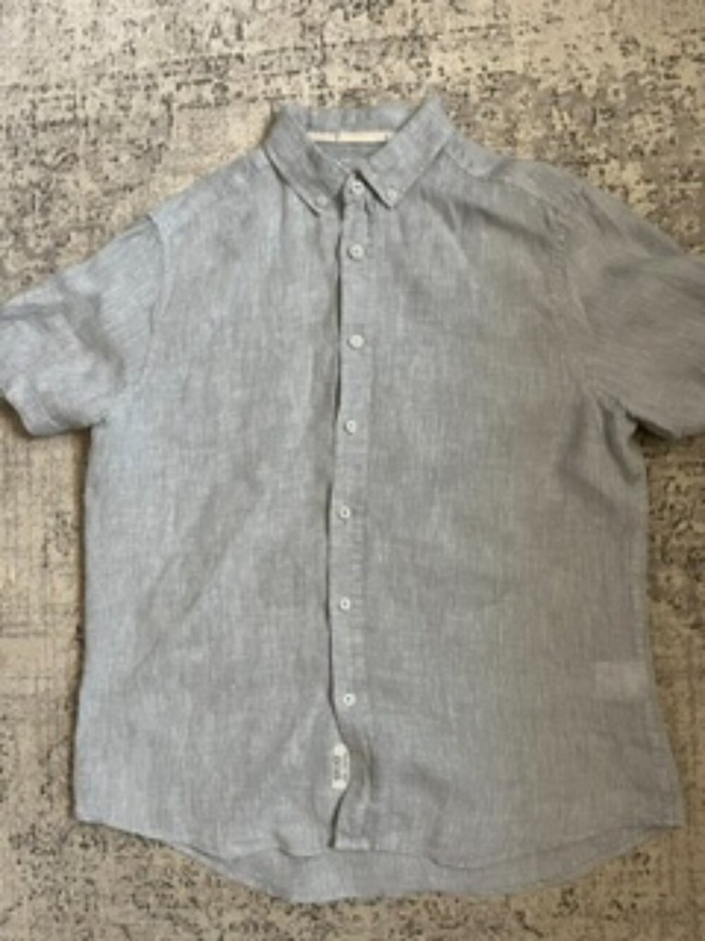 Heritage Gray Linen Shirt L